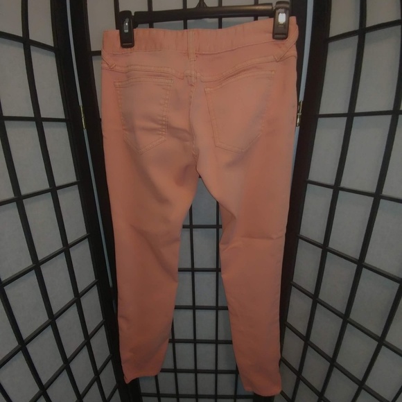 Women Free People Peach Skinny Jeans Ankle Zipper - Picture 6 of 7